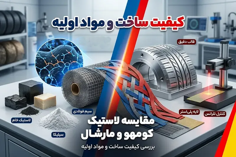 مقایسه لاستیک های مارشال و کومهو